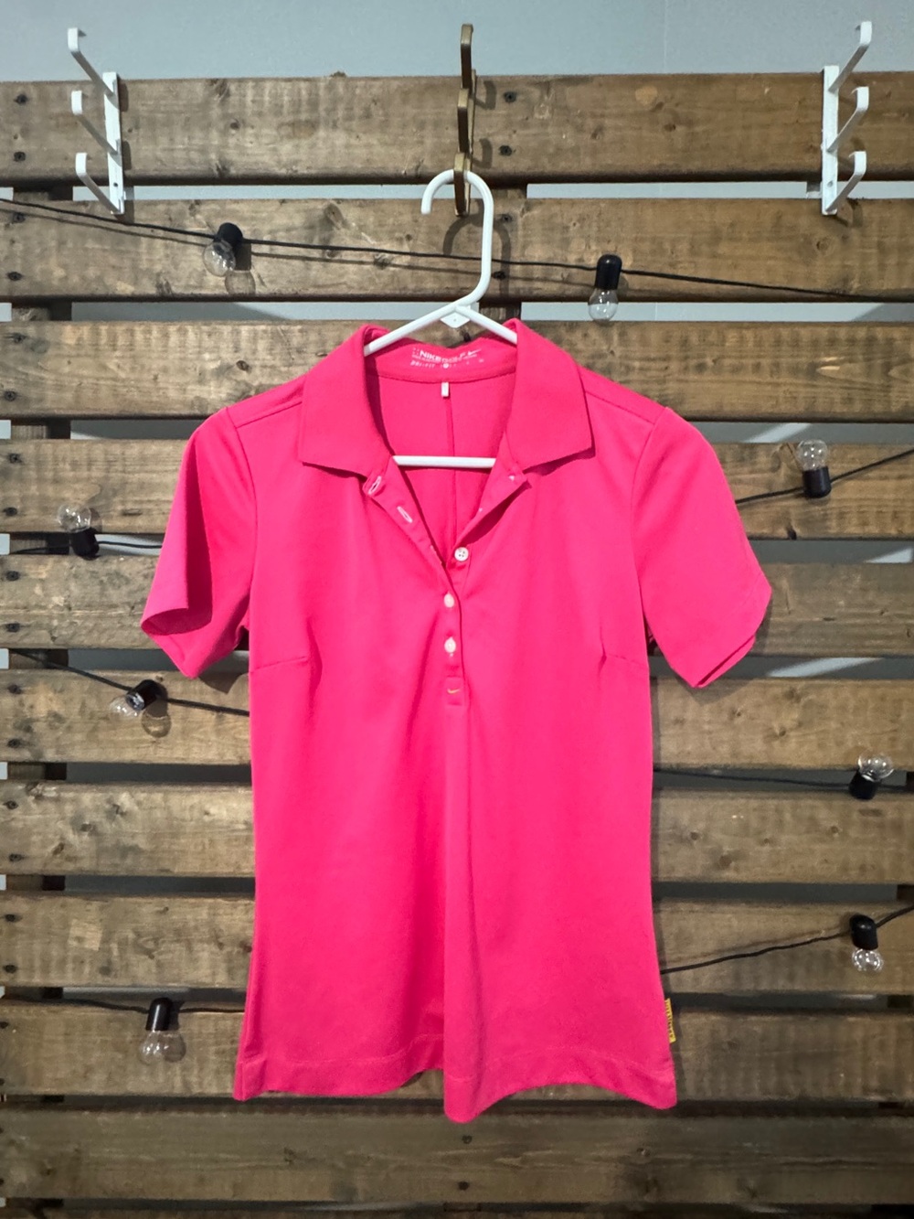 Nike Golf Dri-FIT Pink Polo Shirt Women's Small